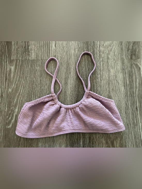Tj Swim Other - TJ Swim Light Mauve Ribbed Bralette Bikini Top Size Medium